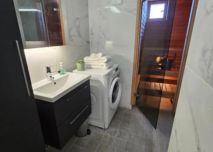 Citystation 59m2 Floor Sauna Apartment, Wifi * Lahti